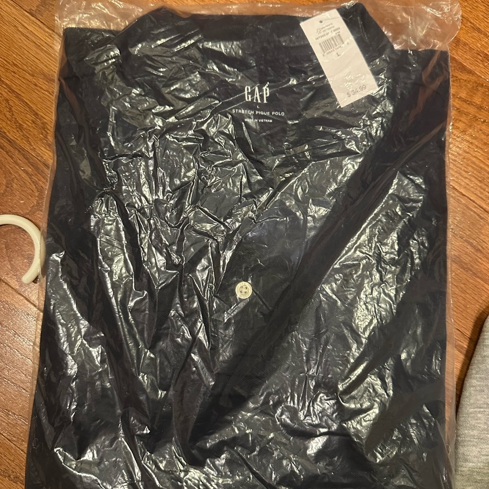 GAP Classic Black Stretch Polo